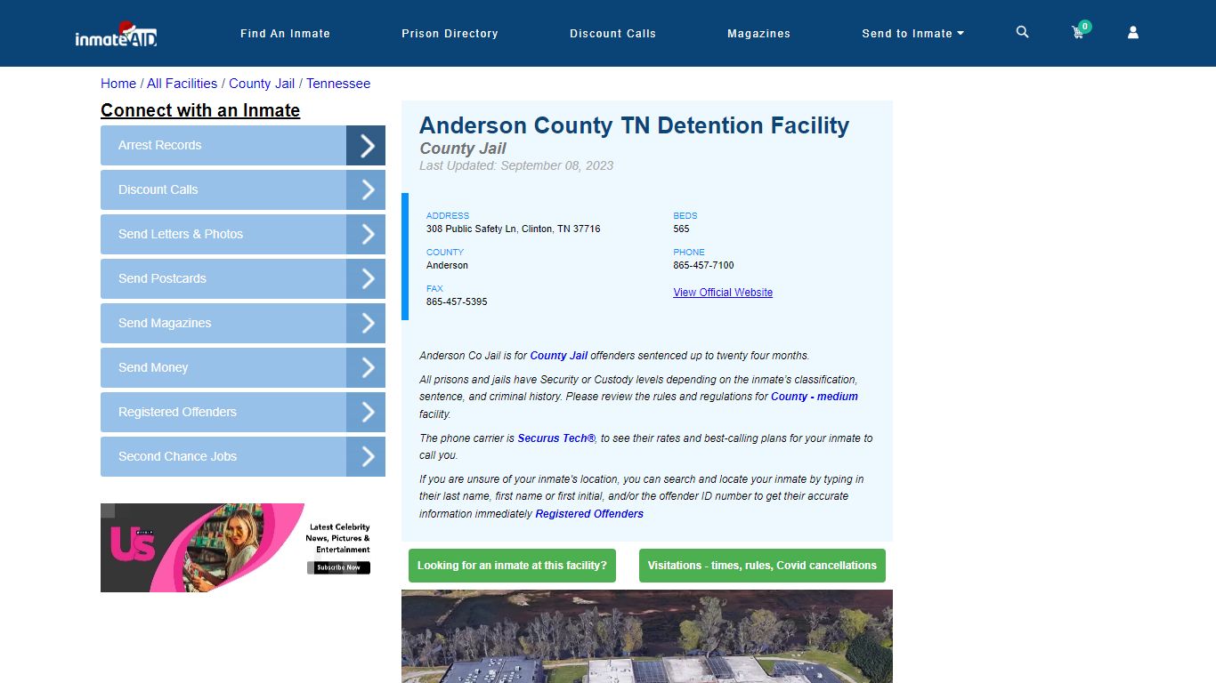 Anderson County TN Detention Facility - Inmate Locator - Clinton, TN